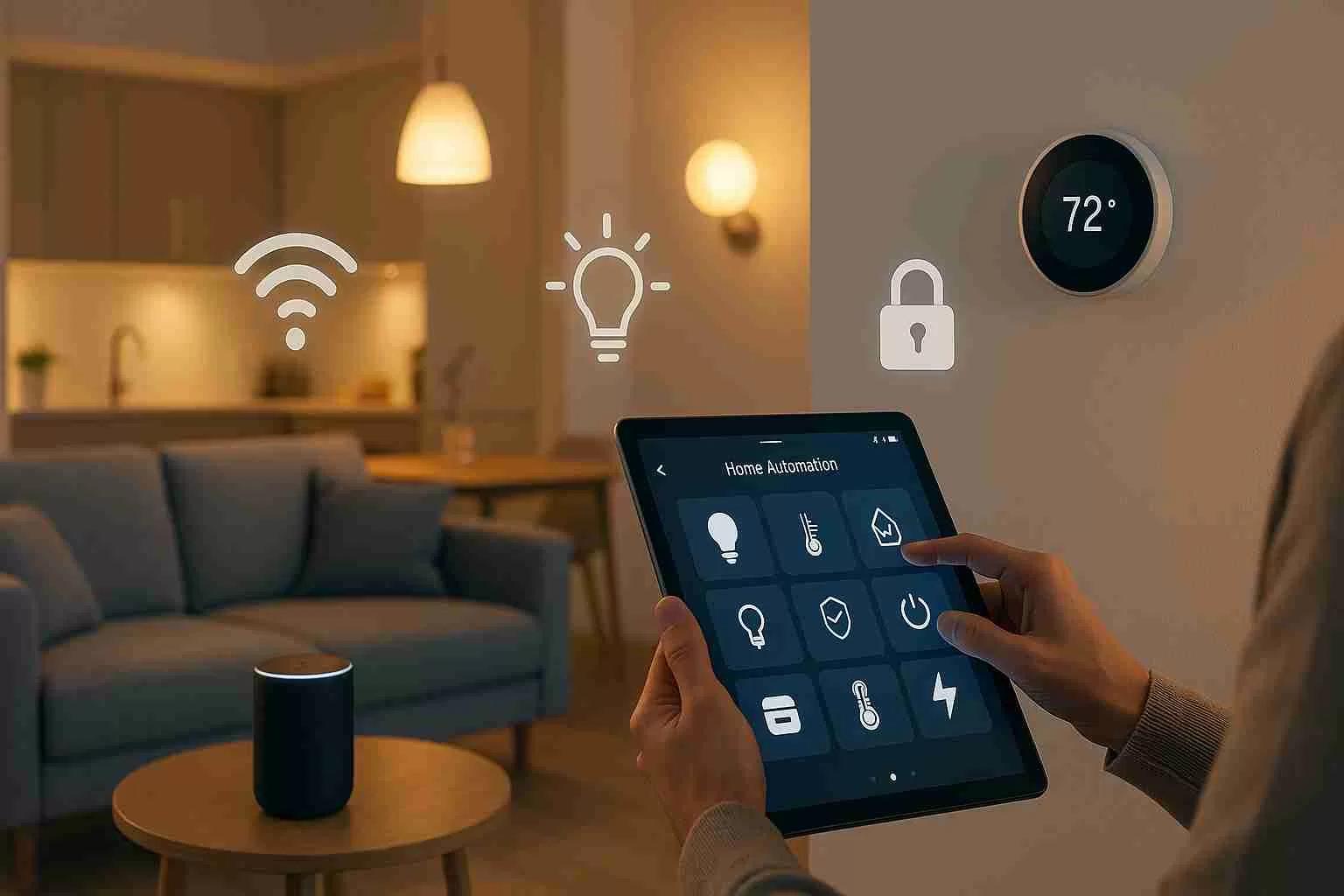 Connected home automation controls